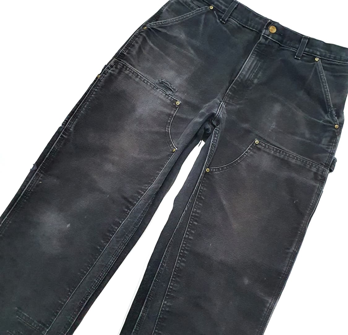 칼하트 더블니 b01 블랙 33 (31~32) usa made 루즈핏 상품이미지3