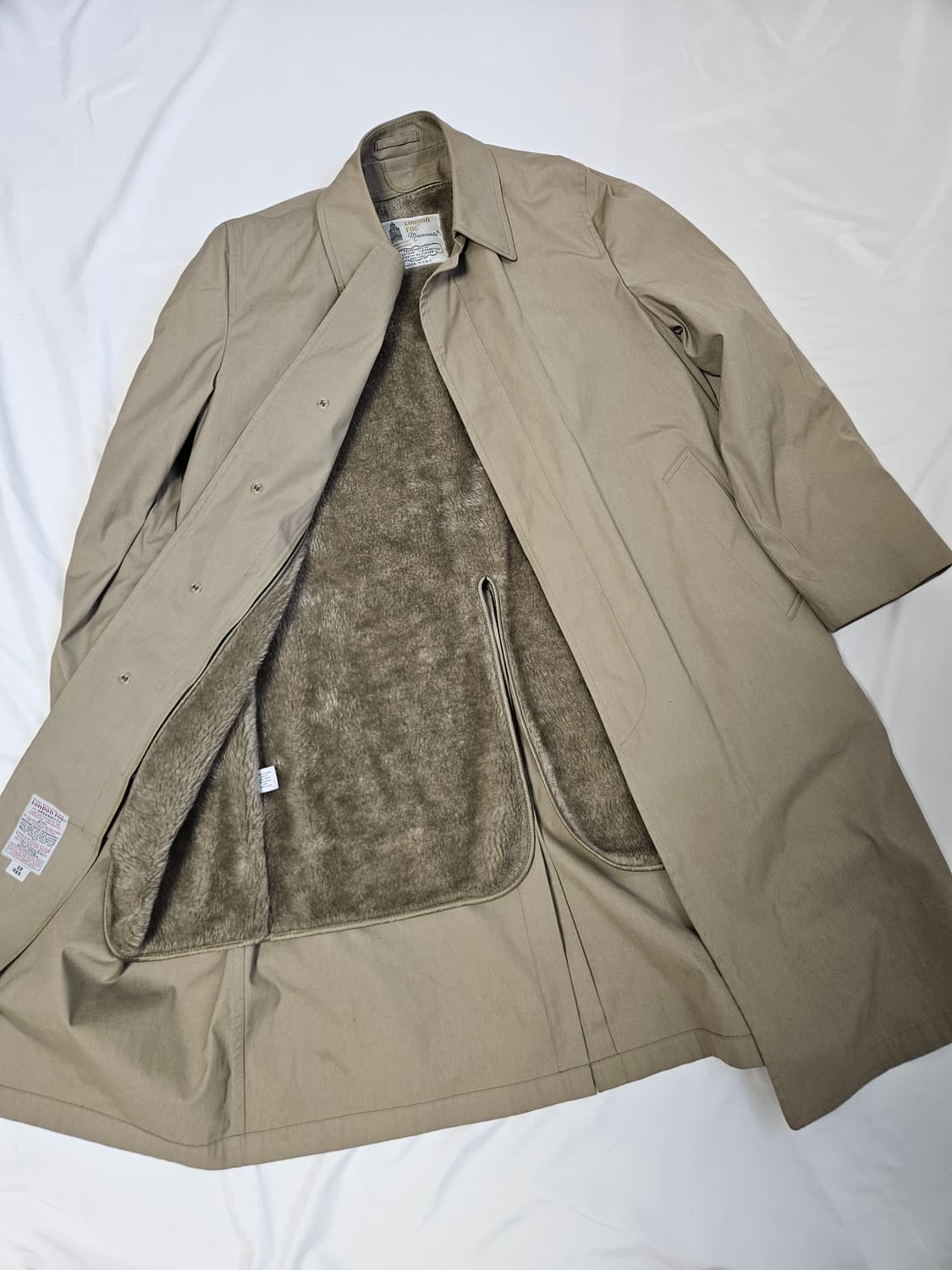 런던포그 퍼 트렌치코트 맥코트 빈티지 M 상품이미지1