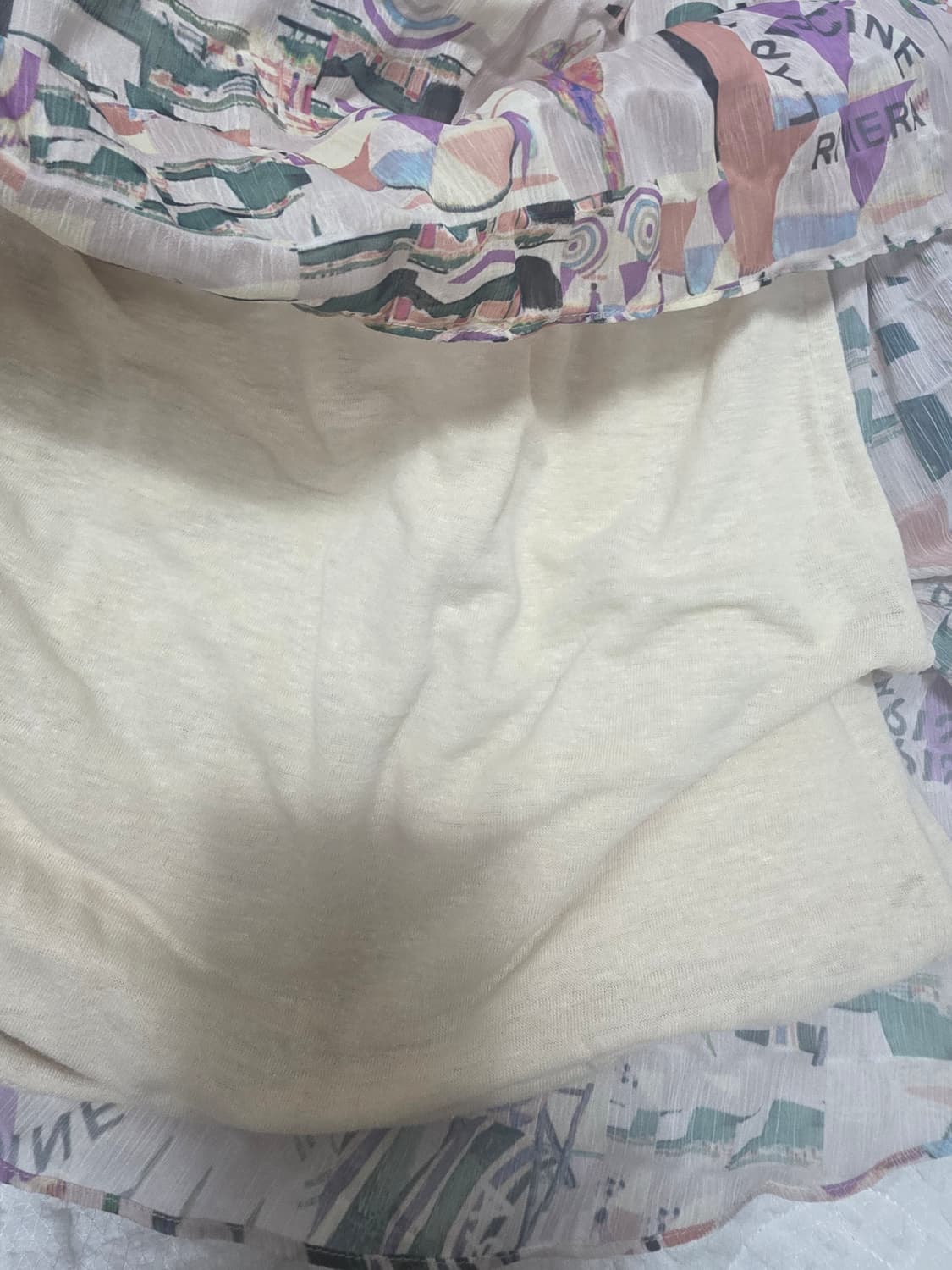 한섬 시스템 플라워 프린팅 쉬폰 원피스 82-94-160 상품이미지5