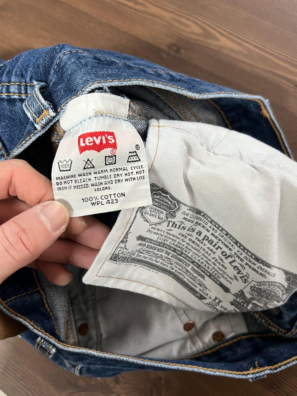 00s Levis 리바이스 501 오리지널 스트레이트 데님 팬츠 상품이미지7