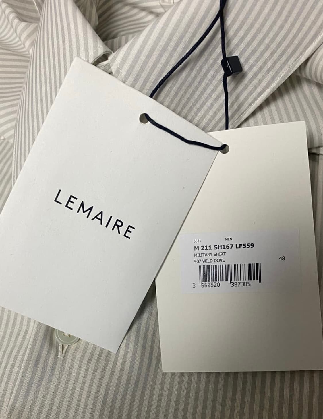 르메르 밀리터리 스트라이프 셔츠 / 48 상품이미지5