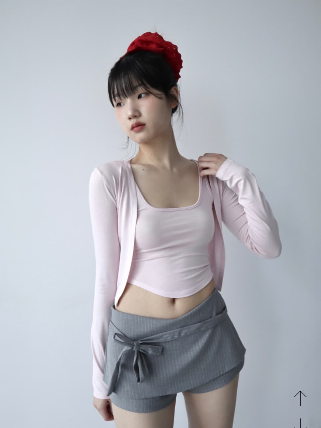 새상품)클라따 소프트 슬리브리스&가디건 세트 상품이미지2