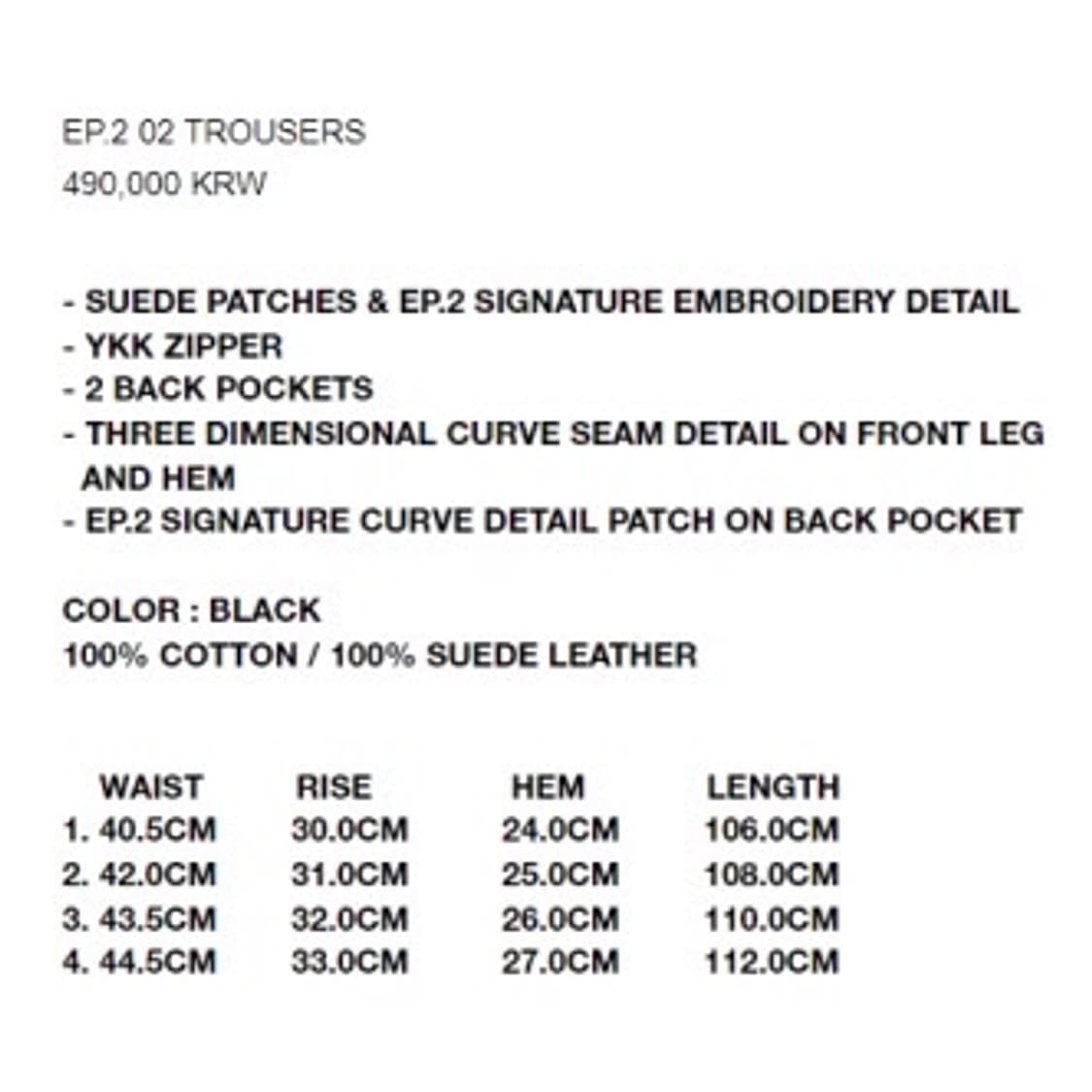 xlim ep.2 02 trouser black 3size 상품이미지10