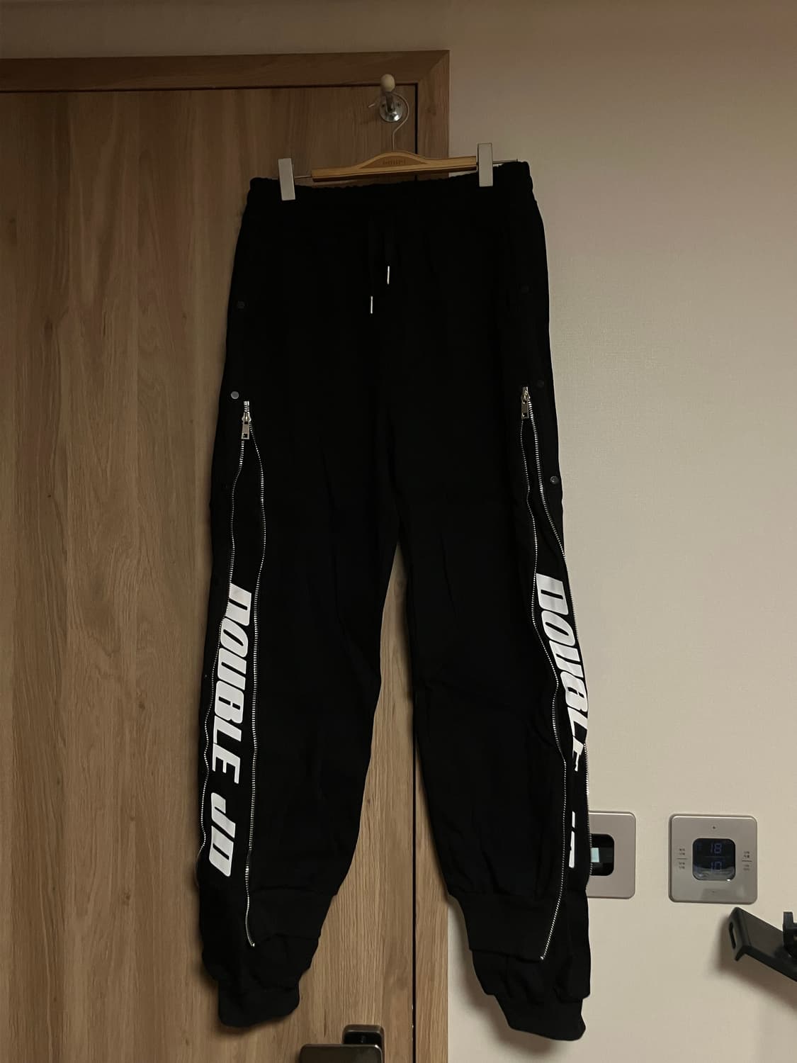 Double jd 블랙 트레이닝 팬츠 L 상품이미지1