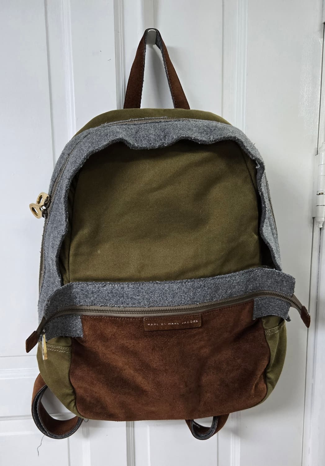 마크제이콥스 빈티지 캔버스스웨이드 백팩 상품이미지1