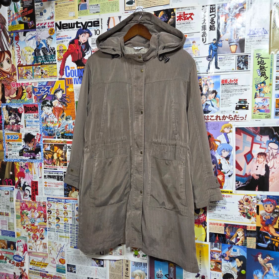 JPN 브라운 스트라이프 야상 자켓 상품이미지2