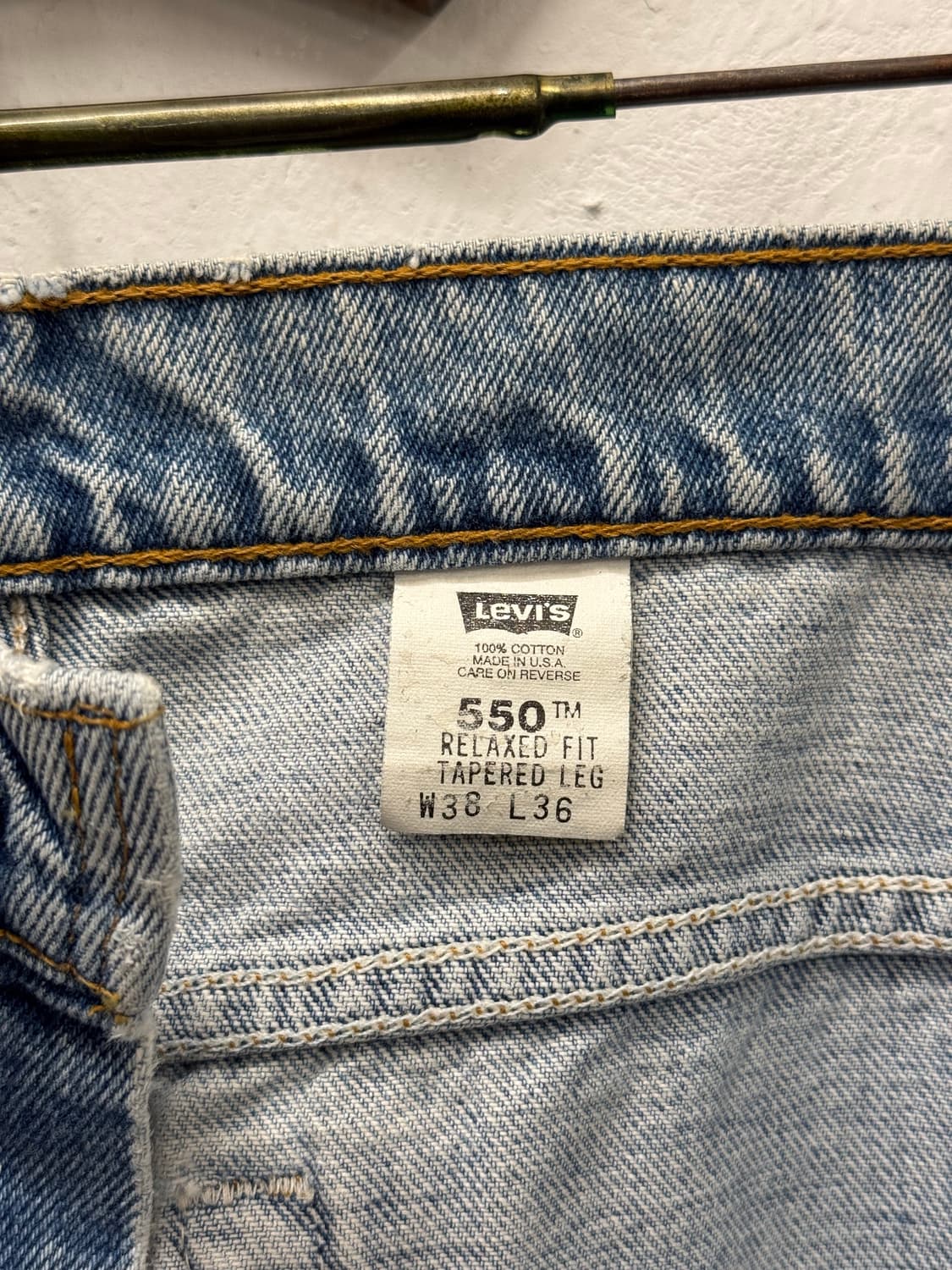 37) 90s USA Levi’s 550 Light Blue Denim  상품이미지7