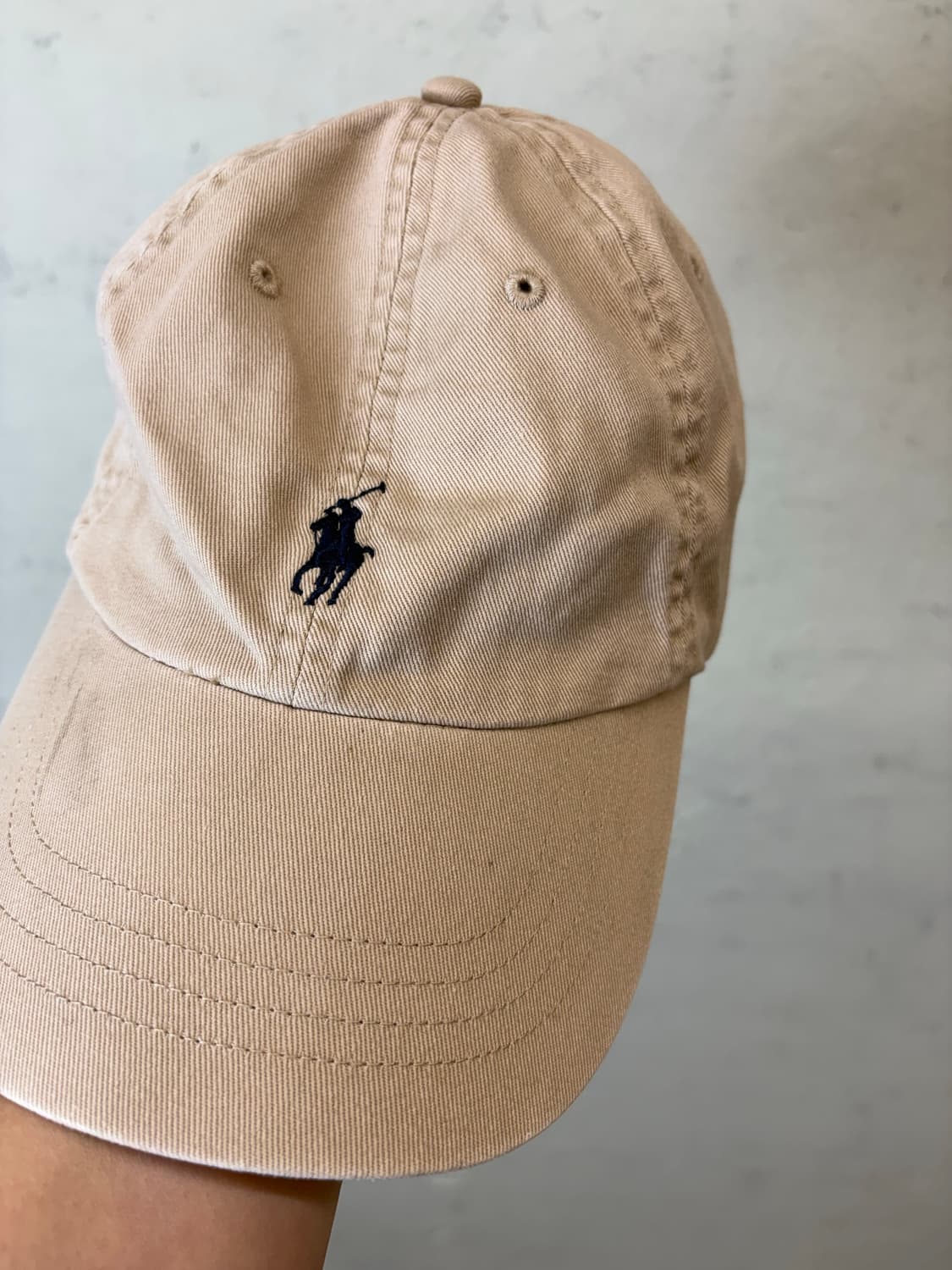 폴로랄프로렌 큐알 인증 코튼 치노 볼캡 베이지 상품이미지3