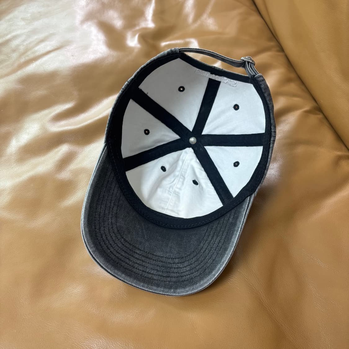 슈프림 S로고 6패널 볼캡 모자 20ss 피그먼트 블랙 상품이미지7