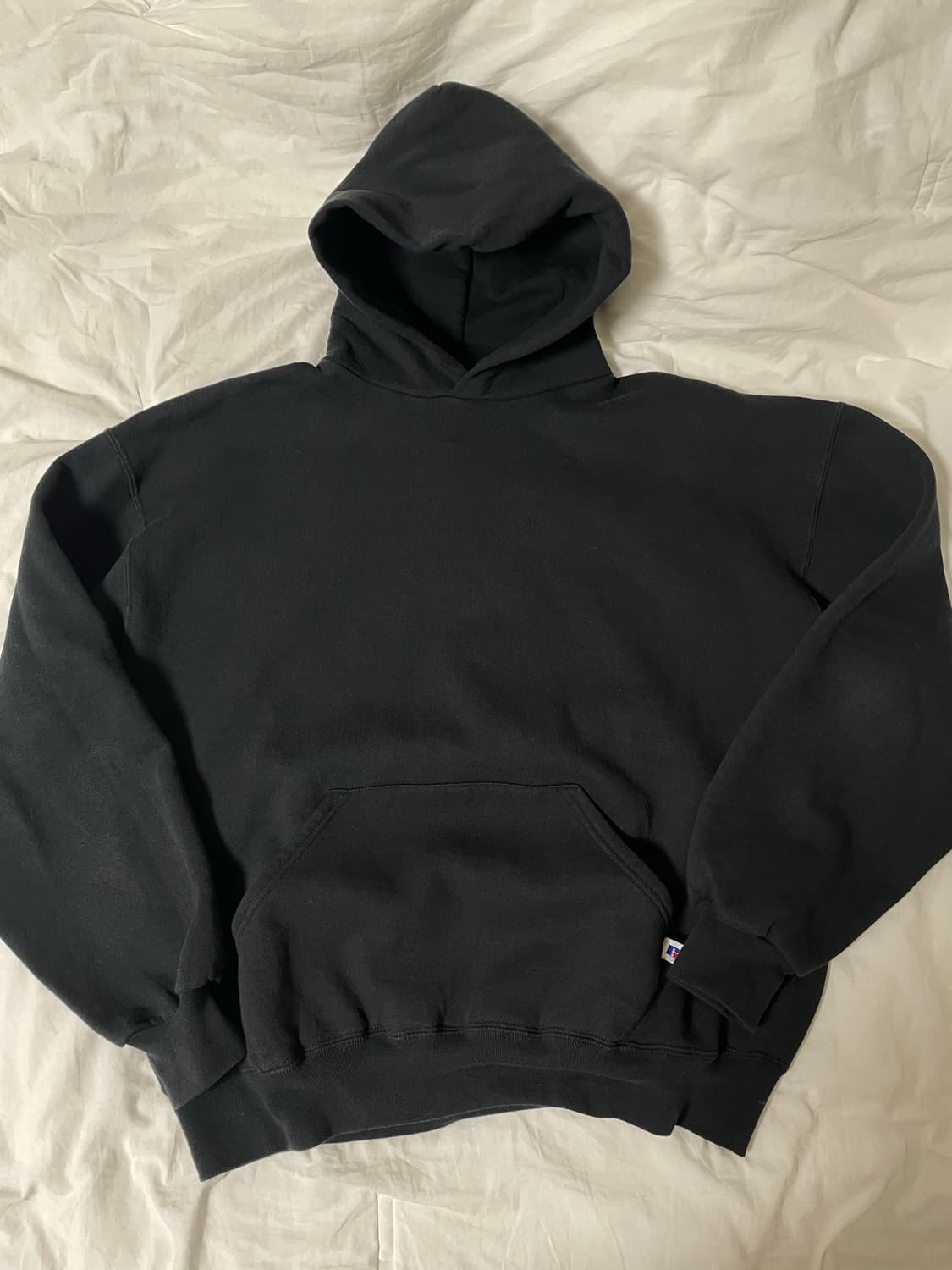 90s 러셀 에슬레틱 후드 블랙 상품이미지1