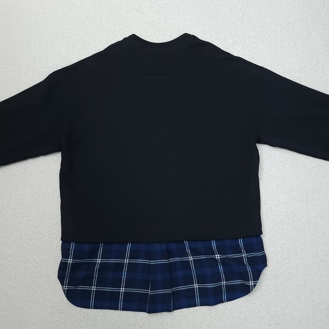 (S)준지 남자 맨투맨 레이어드 셔츠 오버핏 스웻셔츠 상품이미지6