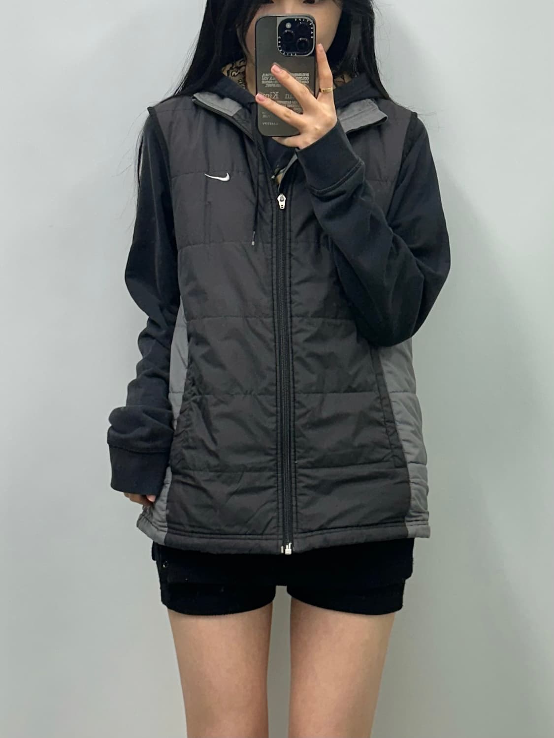 나이키 스우시 블랙 경량 조끼 패딩 상품이미지1