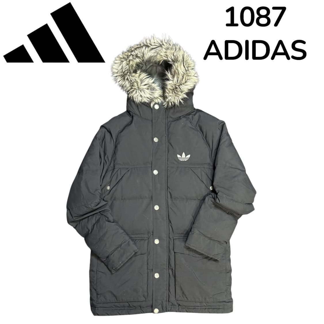 아디다스 울프죠 퍼 후드 패딩 M 상품이미지2