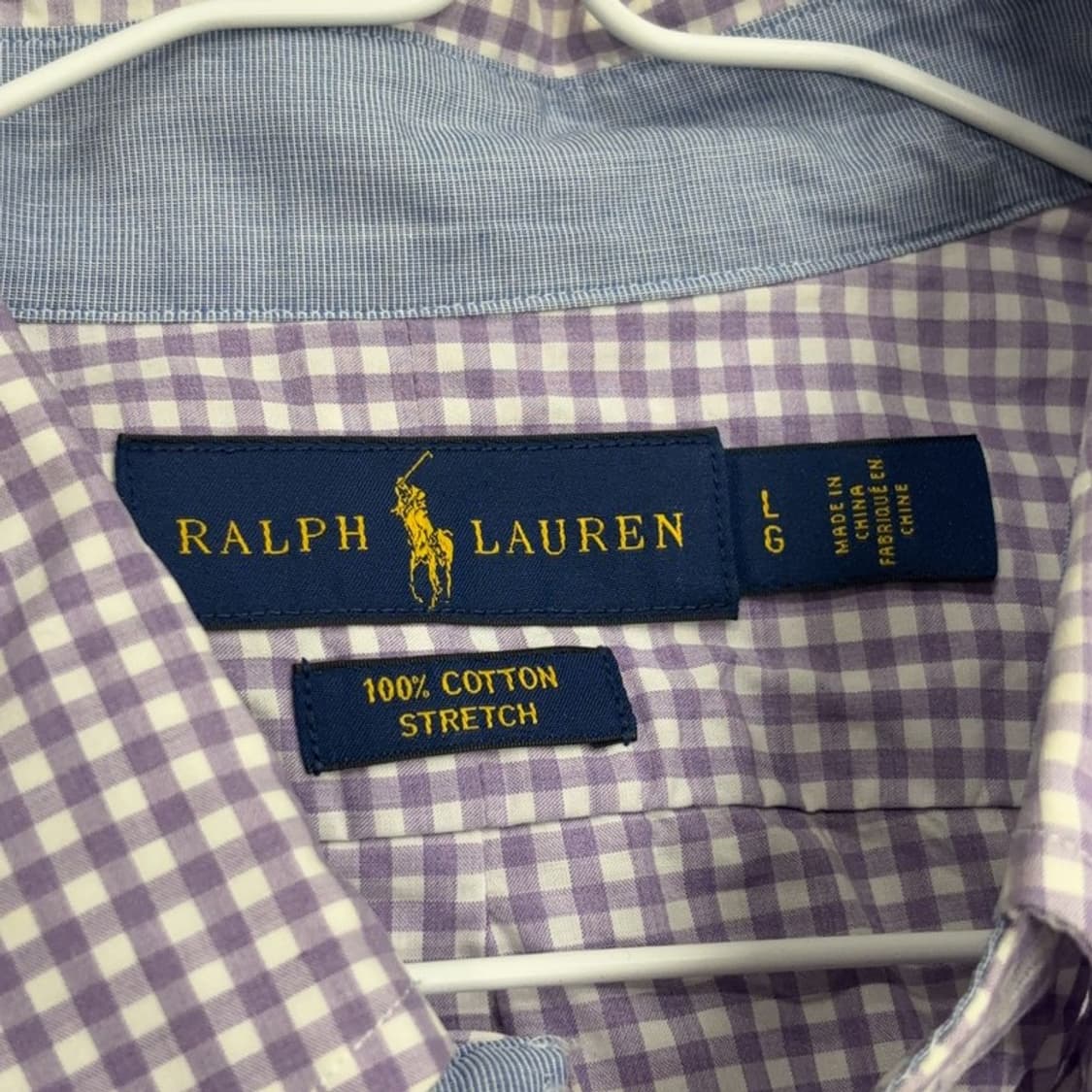 폴로 랄프로렌 코튼 스트레치 체크 셔츠 L P00083 상품이미지3