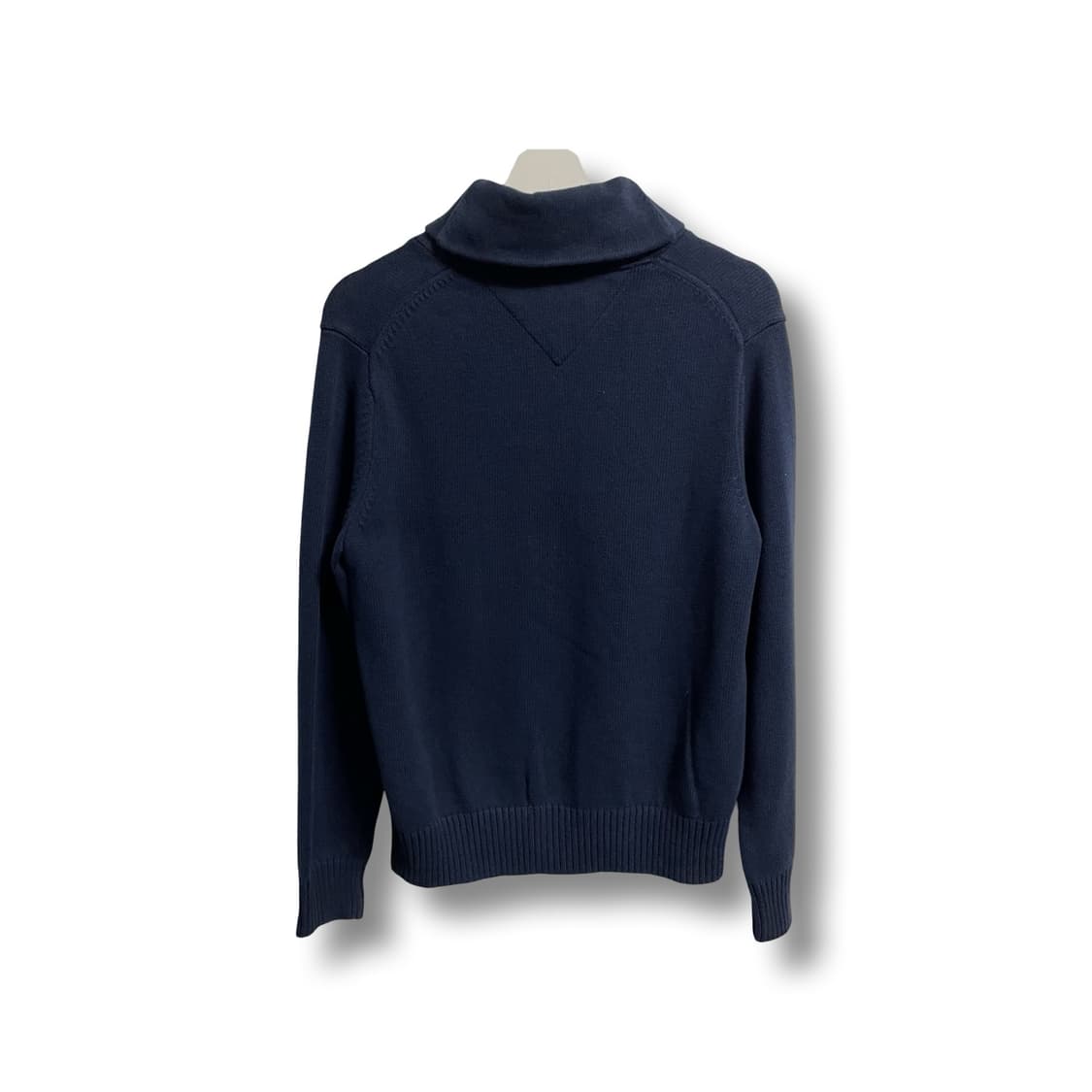 [S] 타미힐피거 숄카라 니트 네이비 상품이미지4