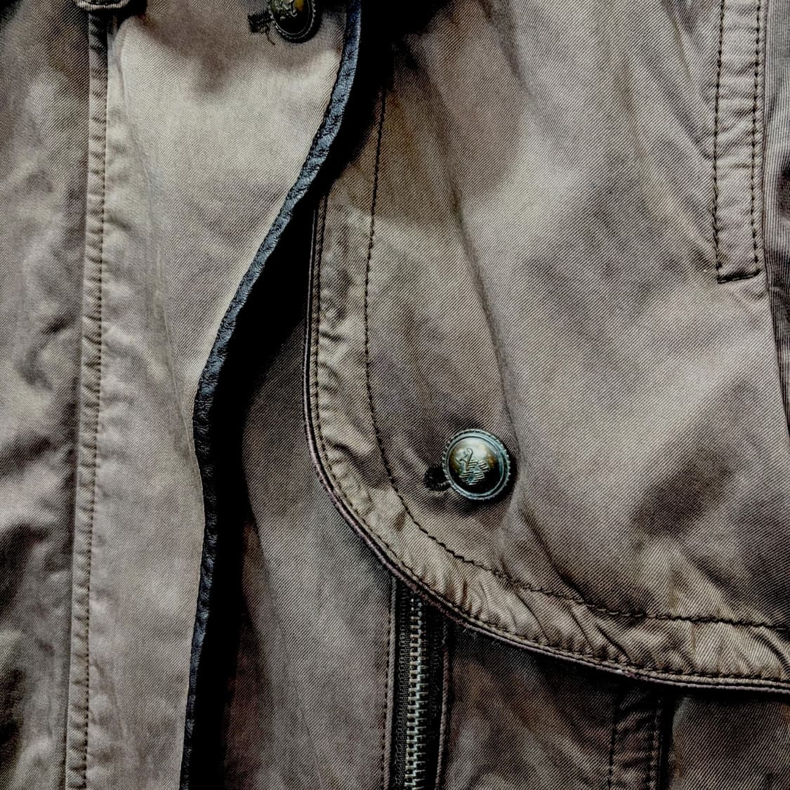 빈티지 밀리터리 디테일 코트 (L) 상품이미지3