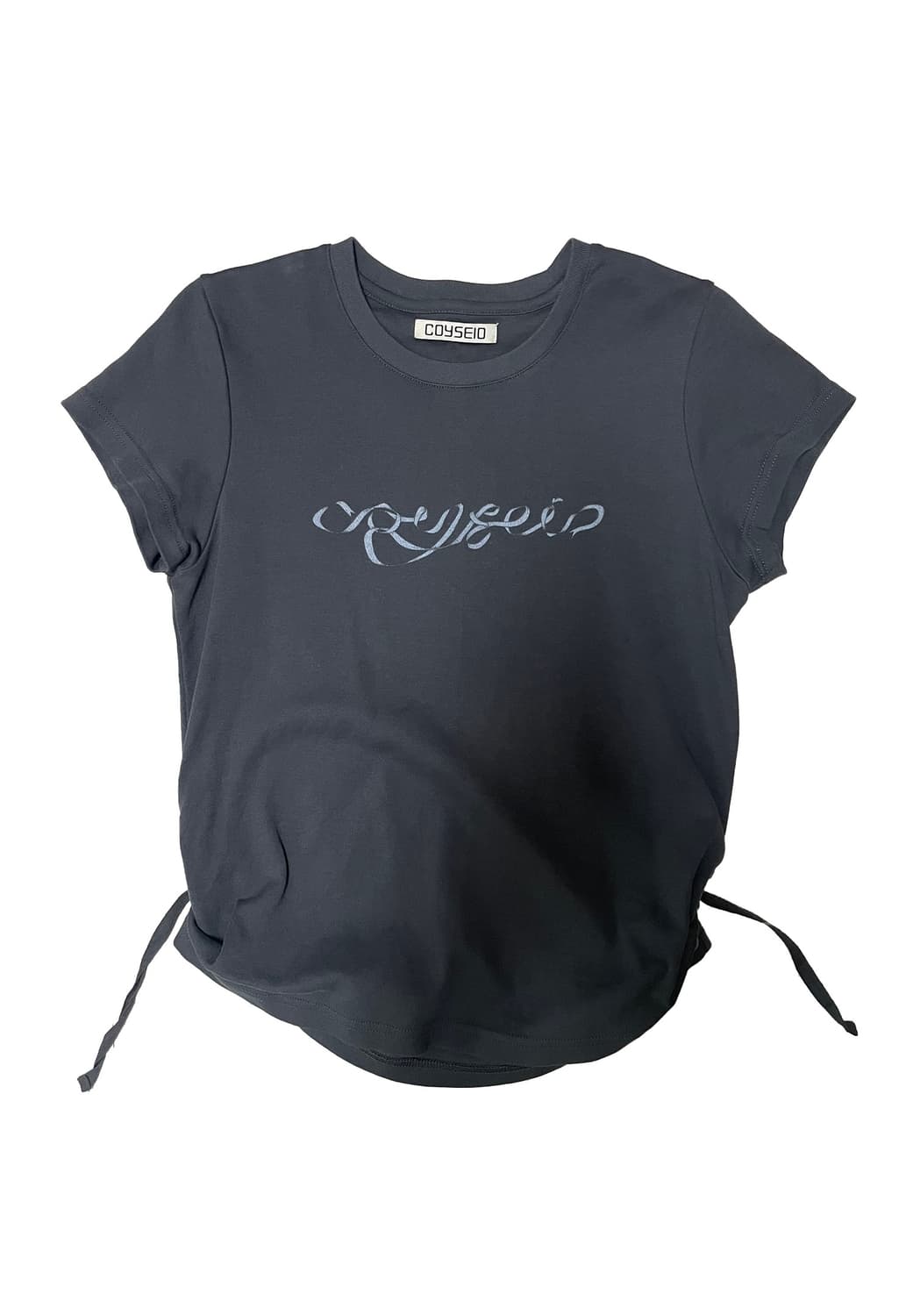 coyseio ribon side strap top navy 상품이미지1