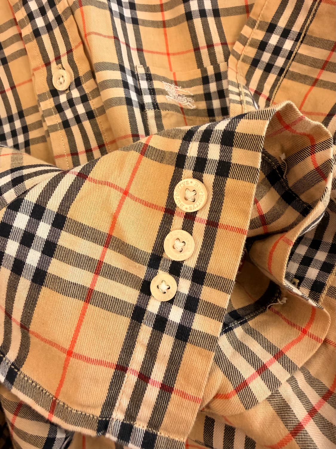 버버리 체크 셔츠 상품이미지7