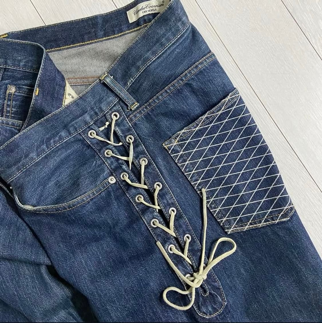 [5] 99시즌 언더커버 사이드 코르셋 데님 팬츠 상품이미지3