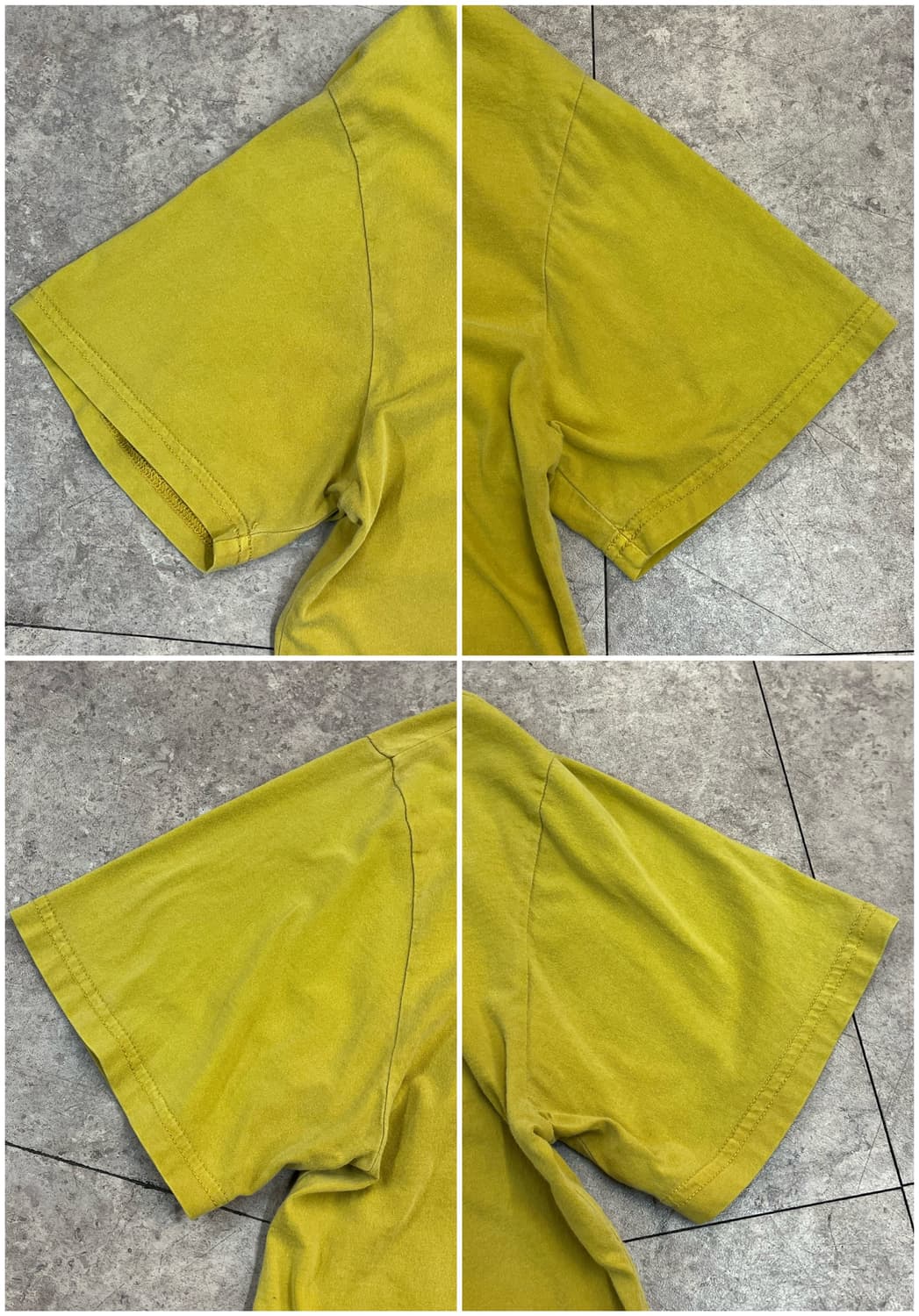 스투시 베이직 로고 반팔티 옐로우 L #csz3232 상품이미지10