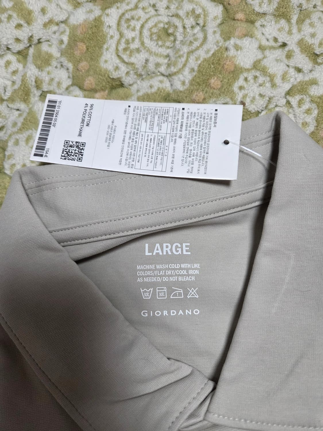 지오다노 폴로 반팔 티셔츠 L사이즈 새상품 상품이미지7