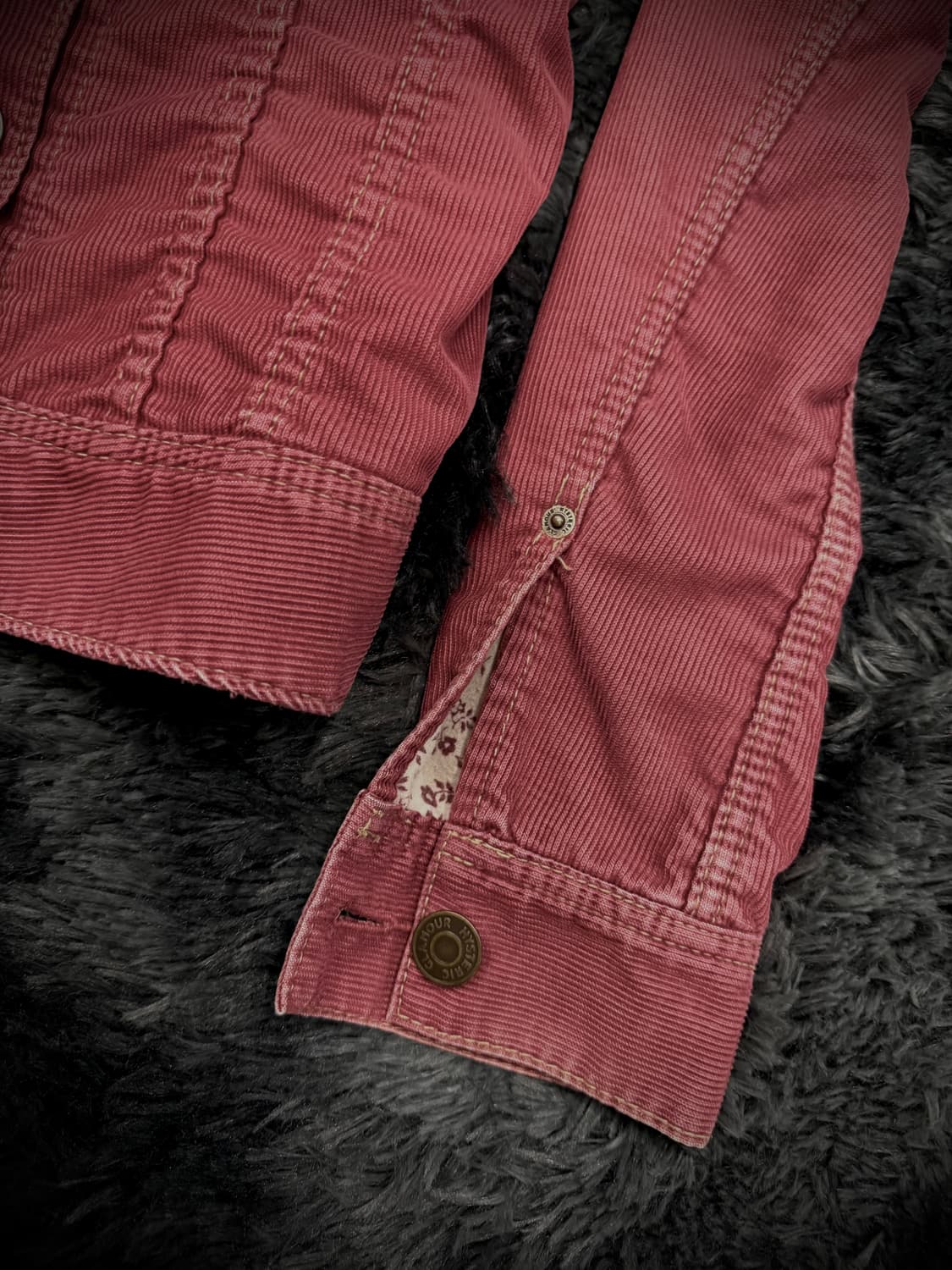 Hysteric Glamour 하트 걸프린팅 코듀로이 크롭 자켓 상품이미지5