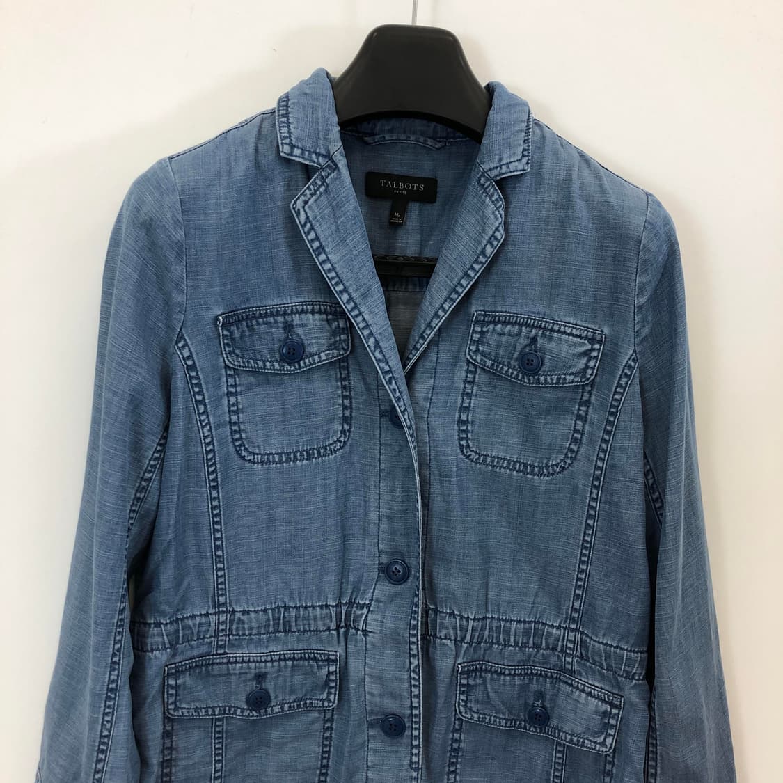 TALBOTS 린넨혼방 샴브레이자켓 M 상품이미지2