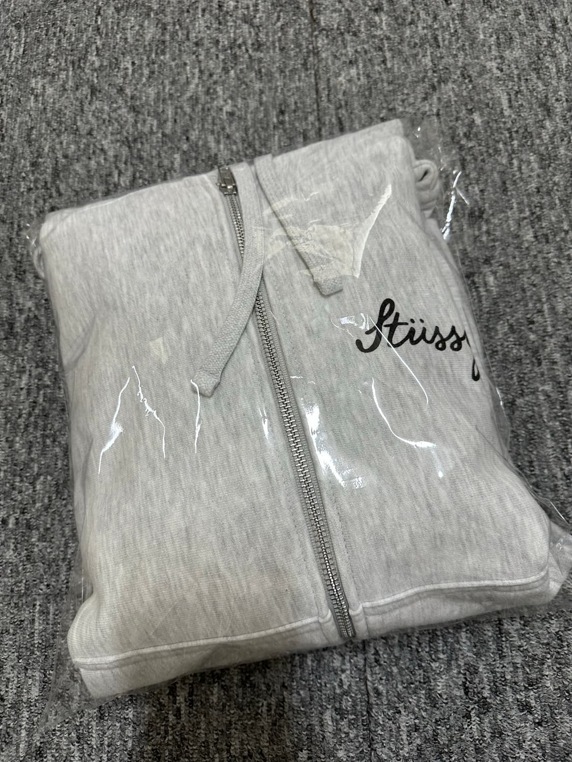 스투시 stussy 후드집업 애쉬 헤더 파라다이스 해골 상품이미지9