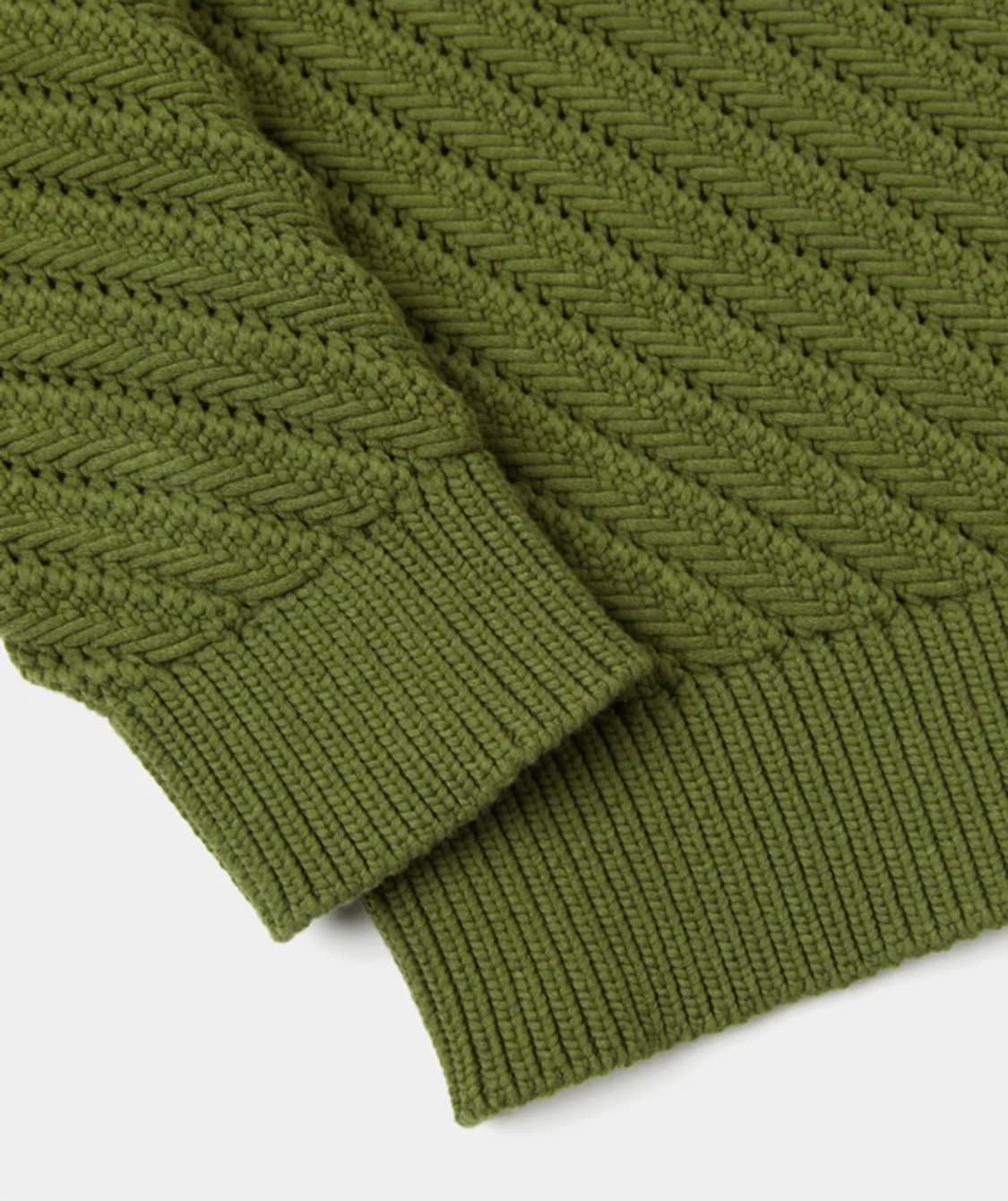 르마드 오블리크 시스루 라운드 니트 스웨터 그린 3 사이즈 L 상품이미지8