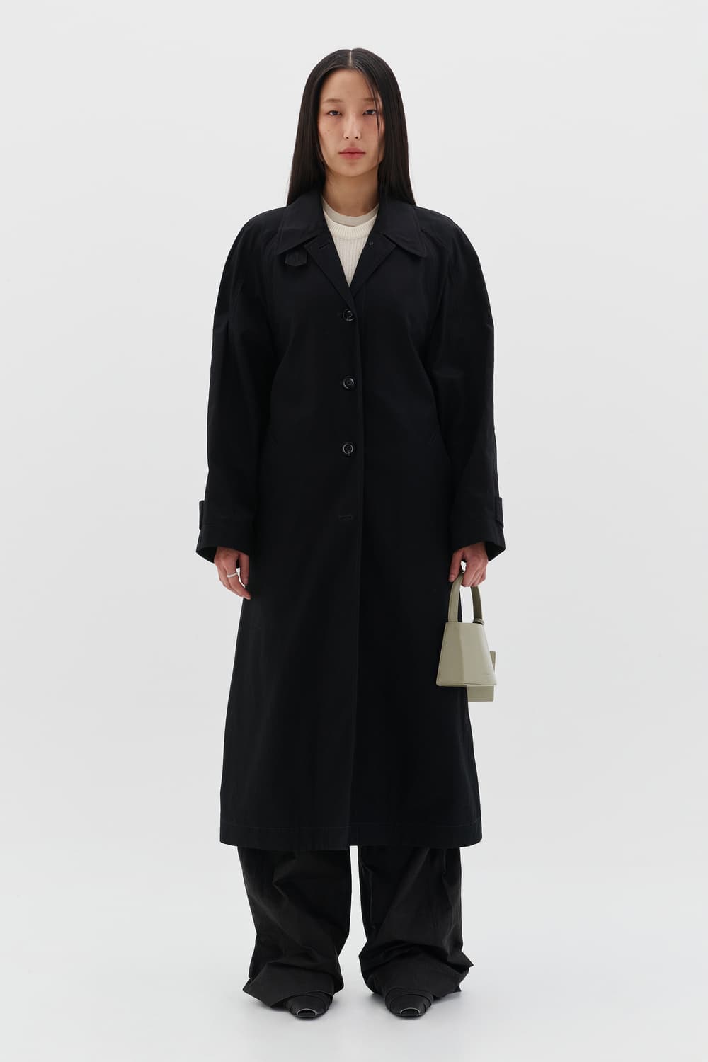 로우클래식 코트/VENTILE TRENCH COAT - BLACK 상품이미지1