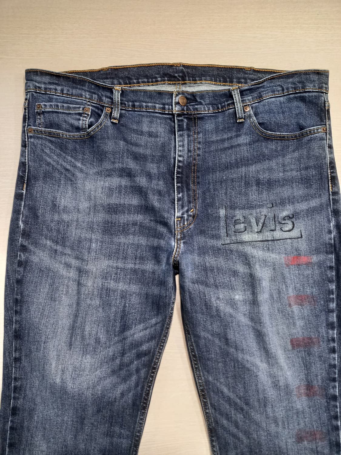 43 리바이스511 워싱 스판 슬림일자진 커스텀 43-03 상품이미지3