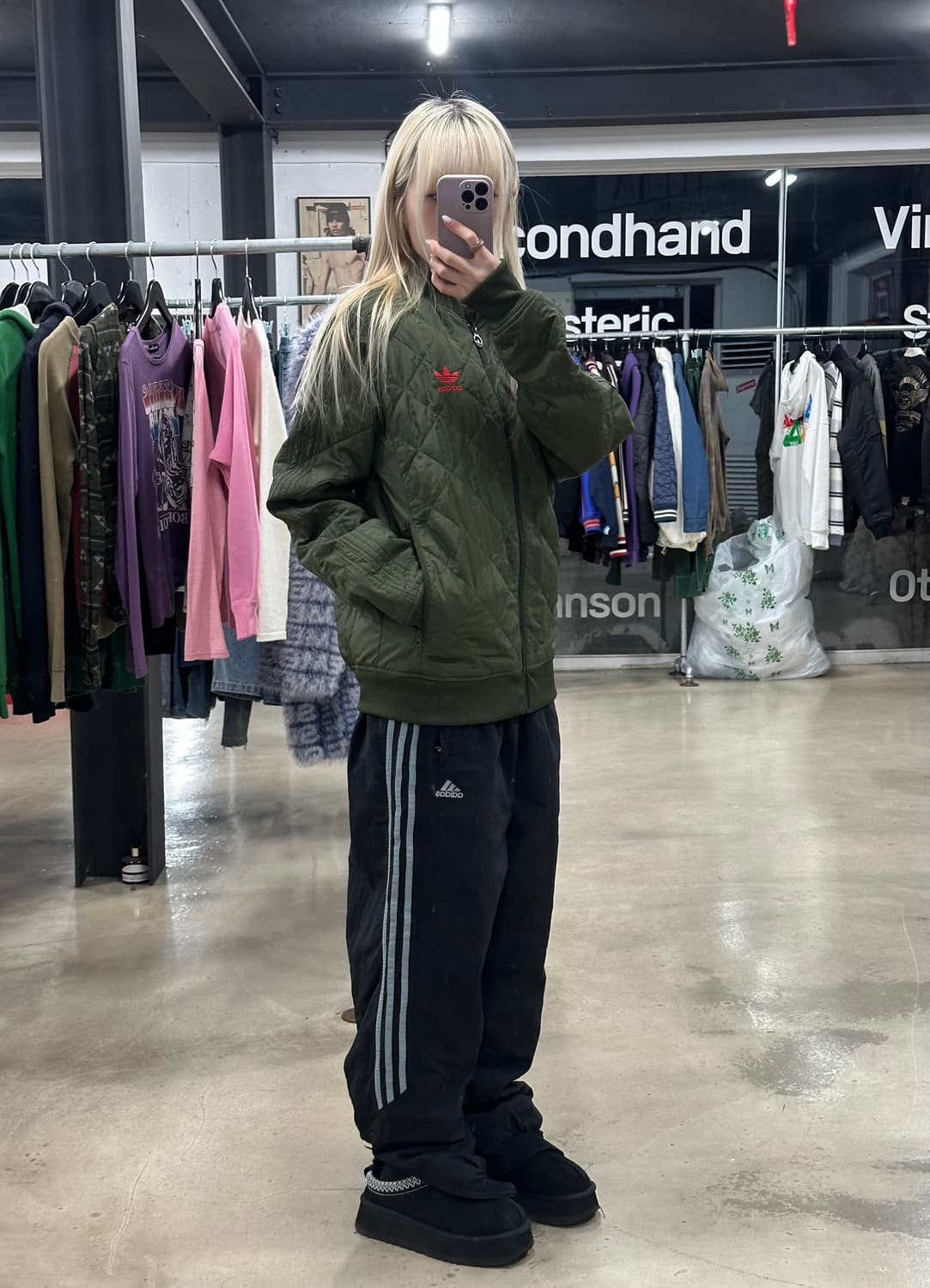 아디다스 퀄팅 봄버 자켓 상품이미지3