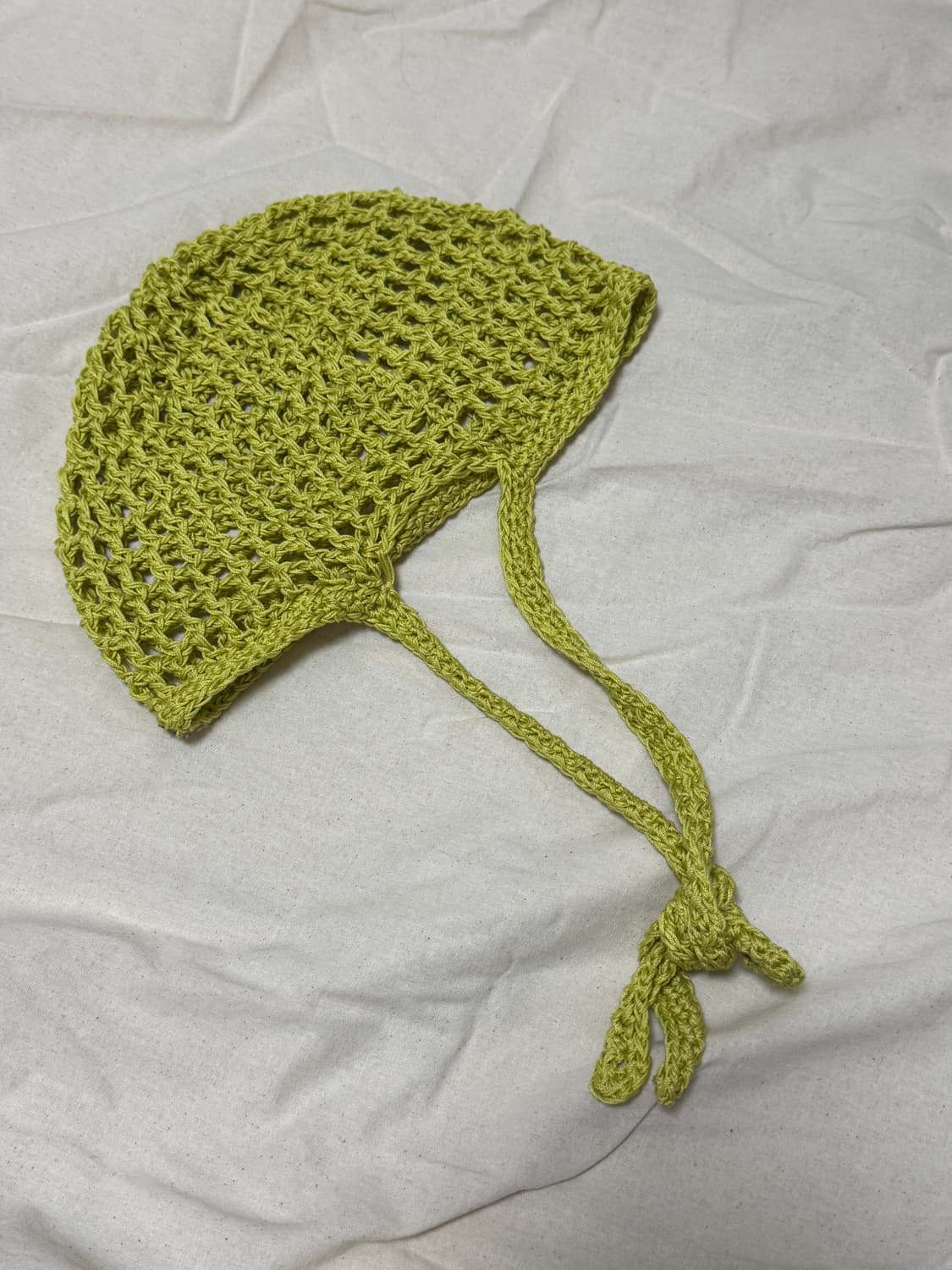 🫒 라임그린 크로셰 보넷 상품이미지1