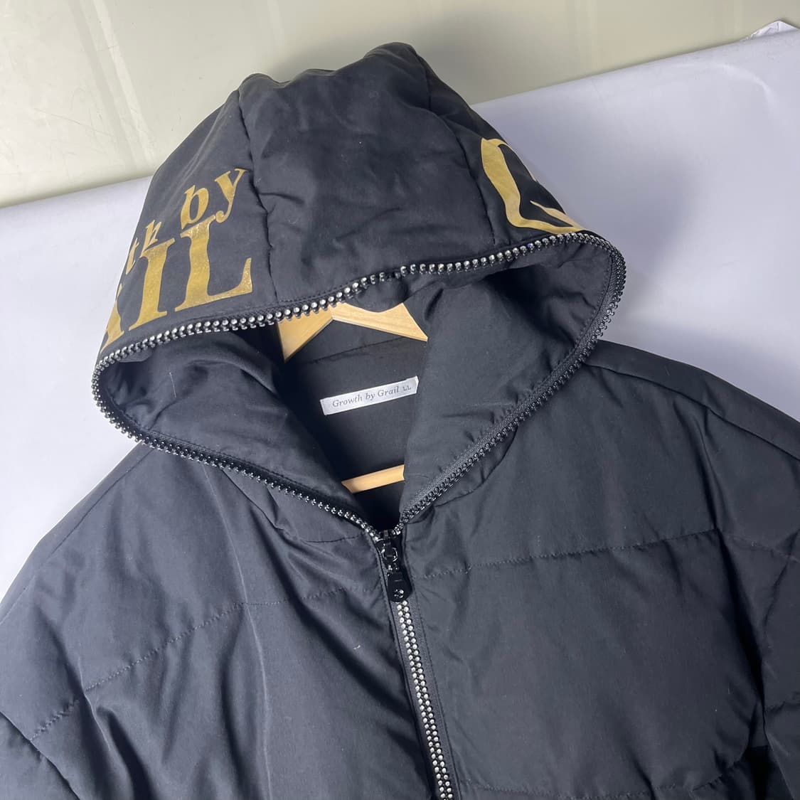[Growth by Grail] 펑크 큐빅지퍼 패딩 상품이미지3