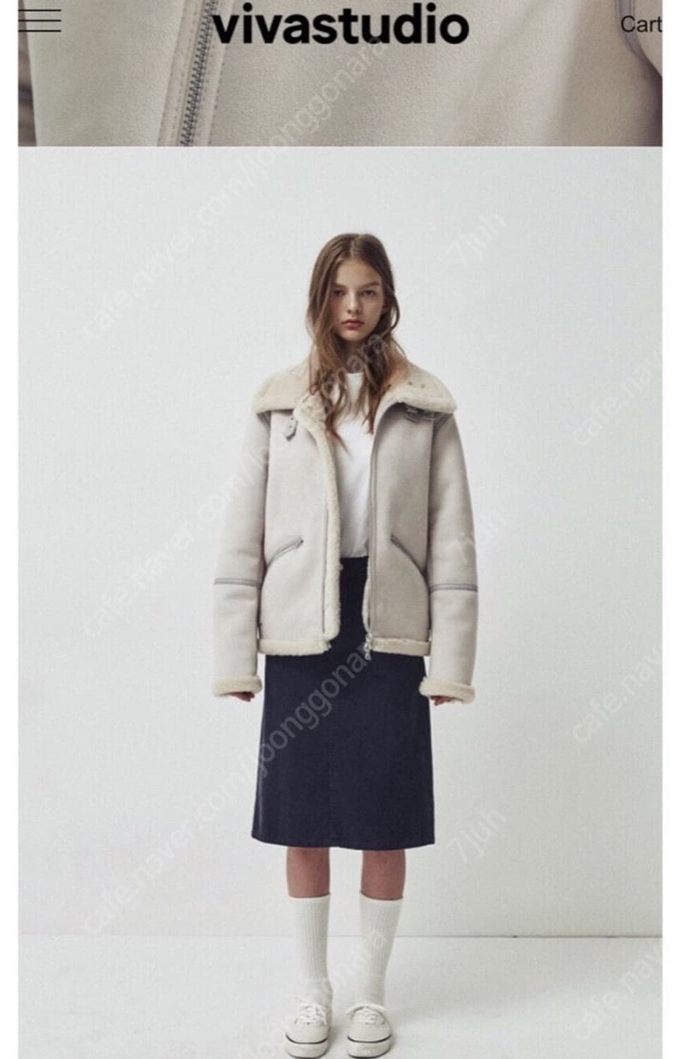 1회착용)비바스튜디오 무스탕  상품이미지3