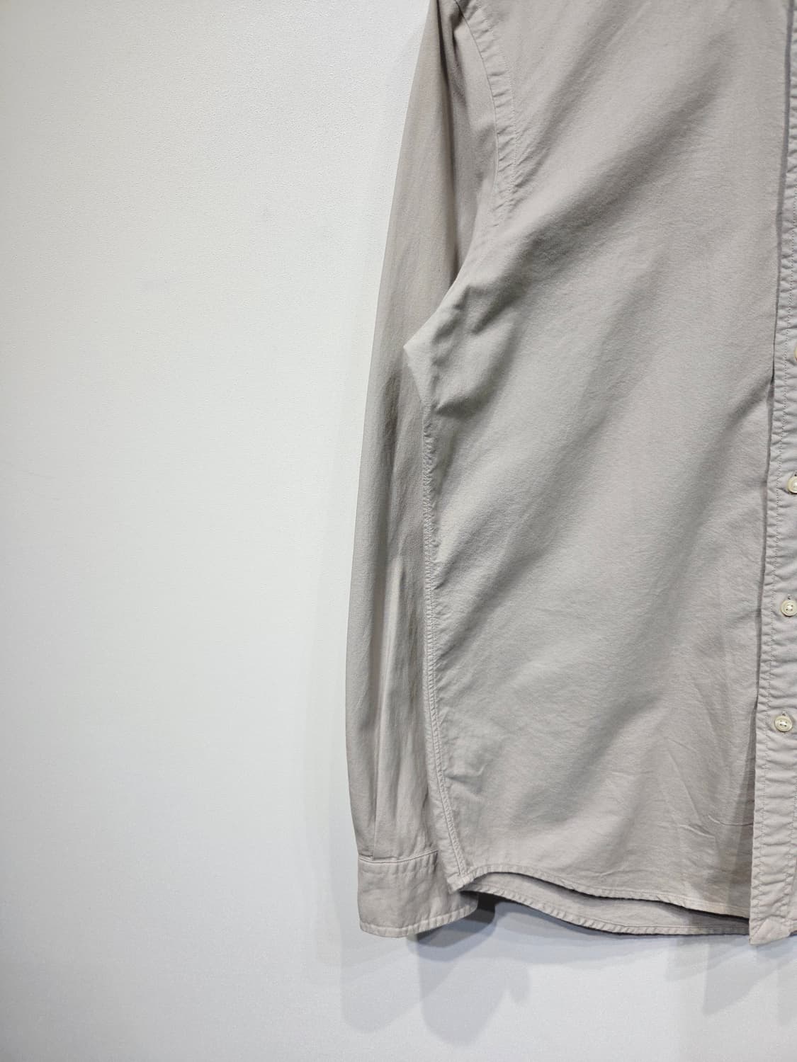 폴로 랄프로렌 클래식핏 긴팔 셔츠 베이지그레이 상품이미지4