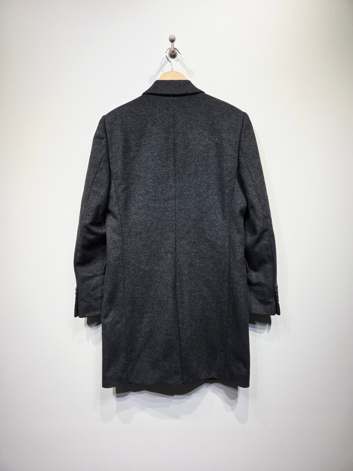 ZIO SONGZIO 지오송지오 다크그레이 싱글 울 코트 상품이미지6