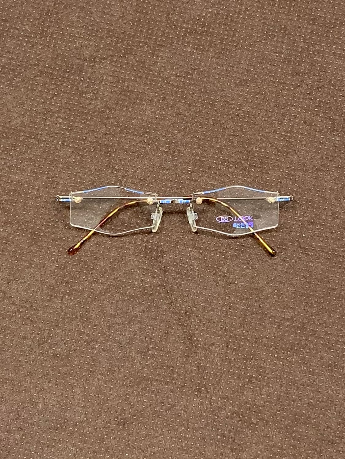 백산 90’s 아카이브 림리스 무테안경 상품이미지1