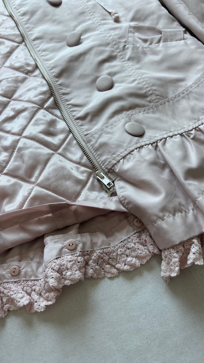 레스트 로즈) 더스티 로즈핑크 레이스 아우터 상품이미지2