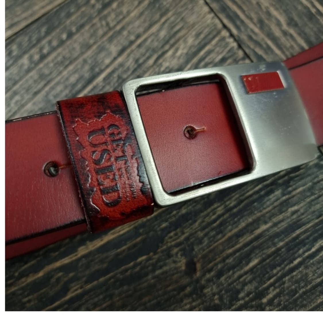 [겟유즈드] 로고 각인 빈티지 벨트 M19407 상품이미지4