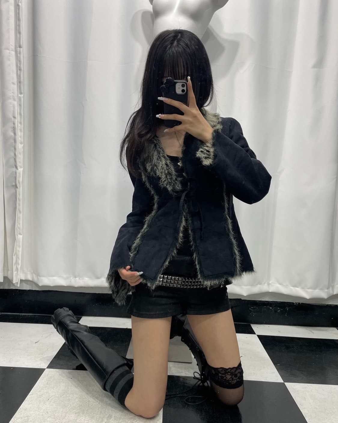 🎸블랙 퍼 자켓🎸 상품이미지1