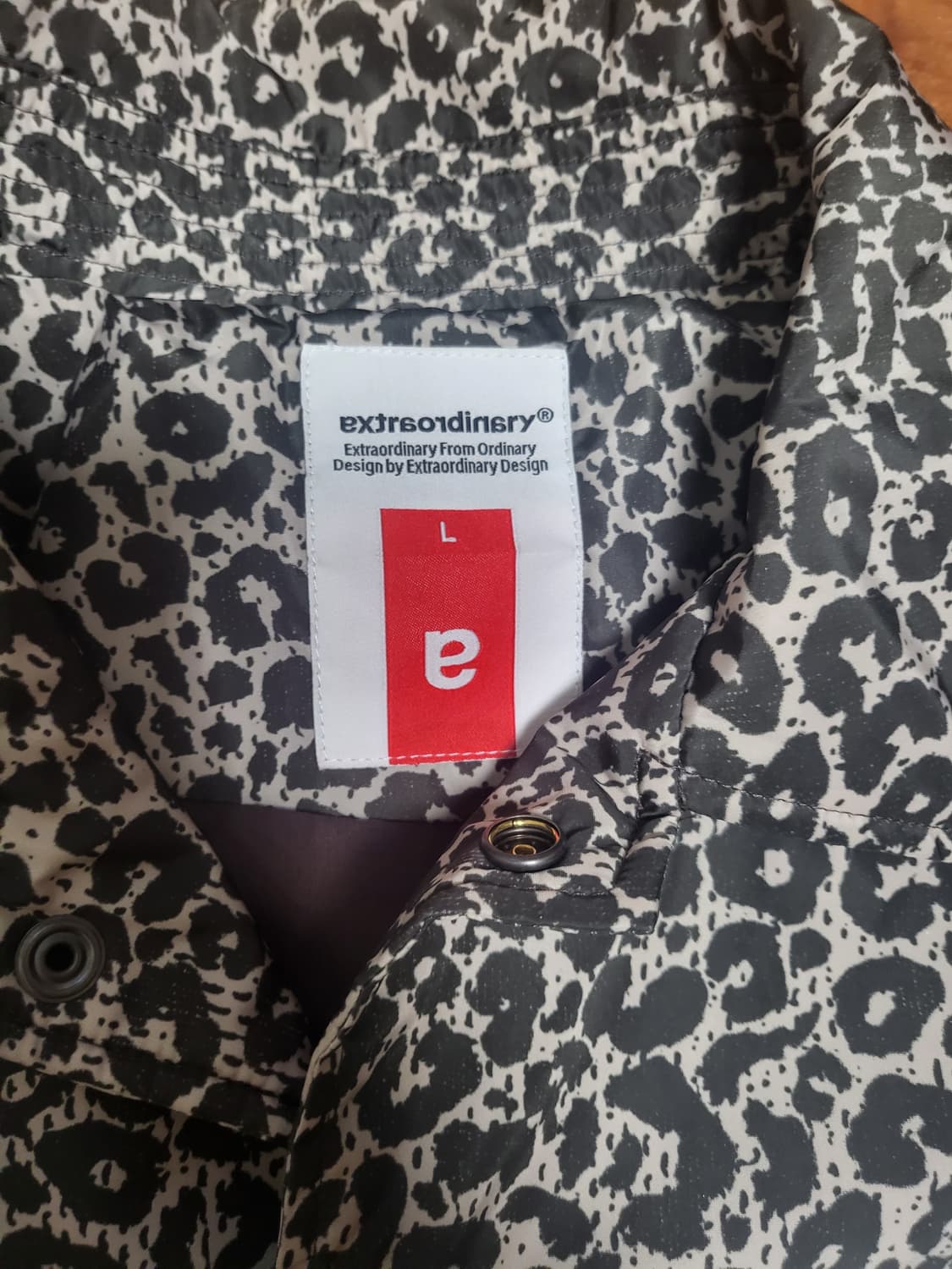 엑스트라오디너리 레오파드 코치 자켓 브라운 L 상품이미지8