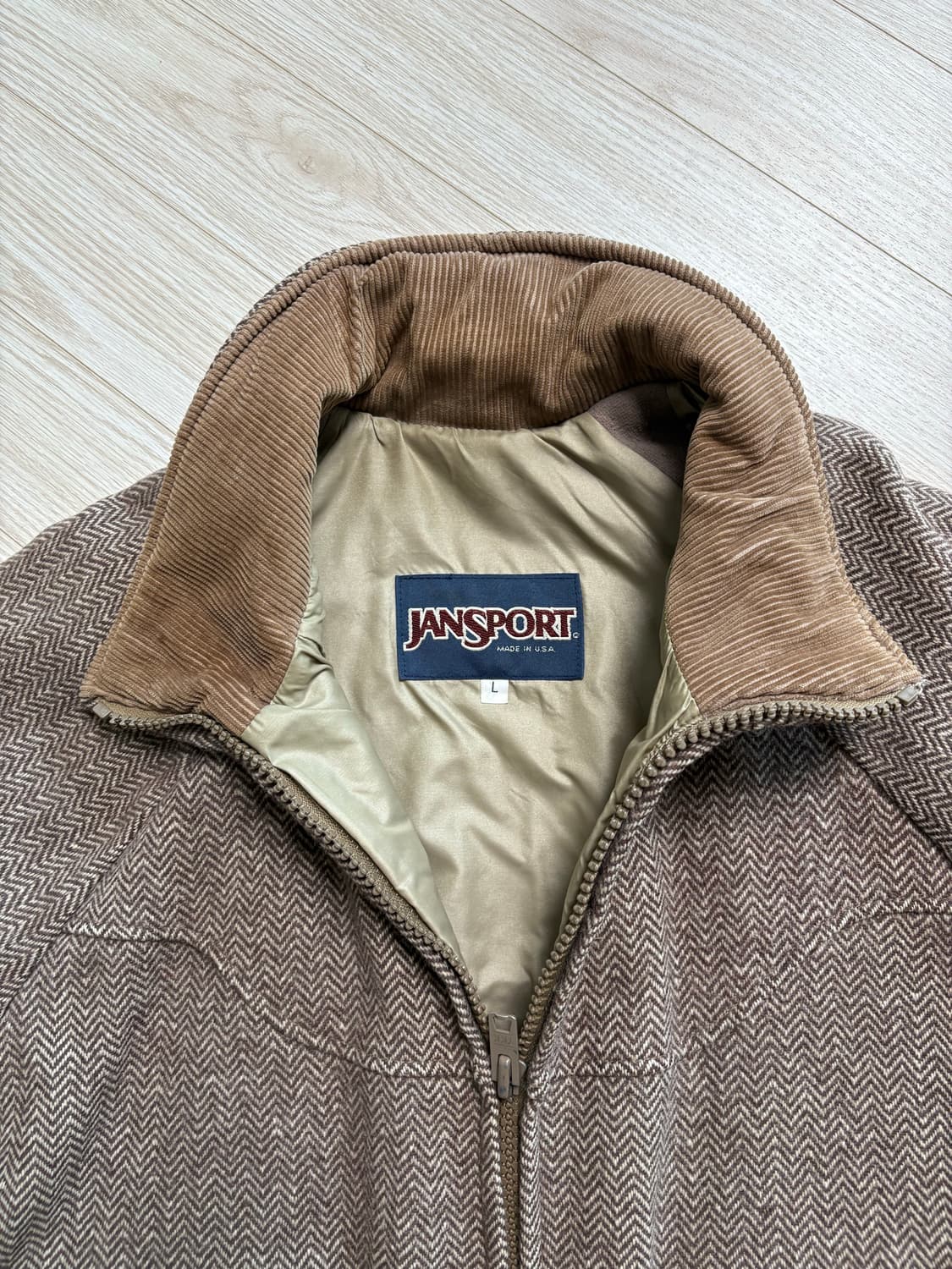 잔스포츠 해링본 집업 자켓 상품이미지4