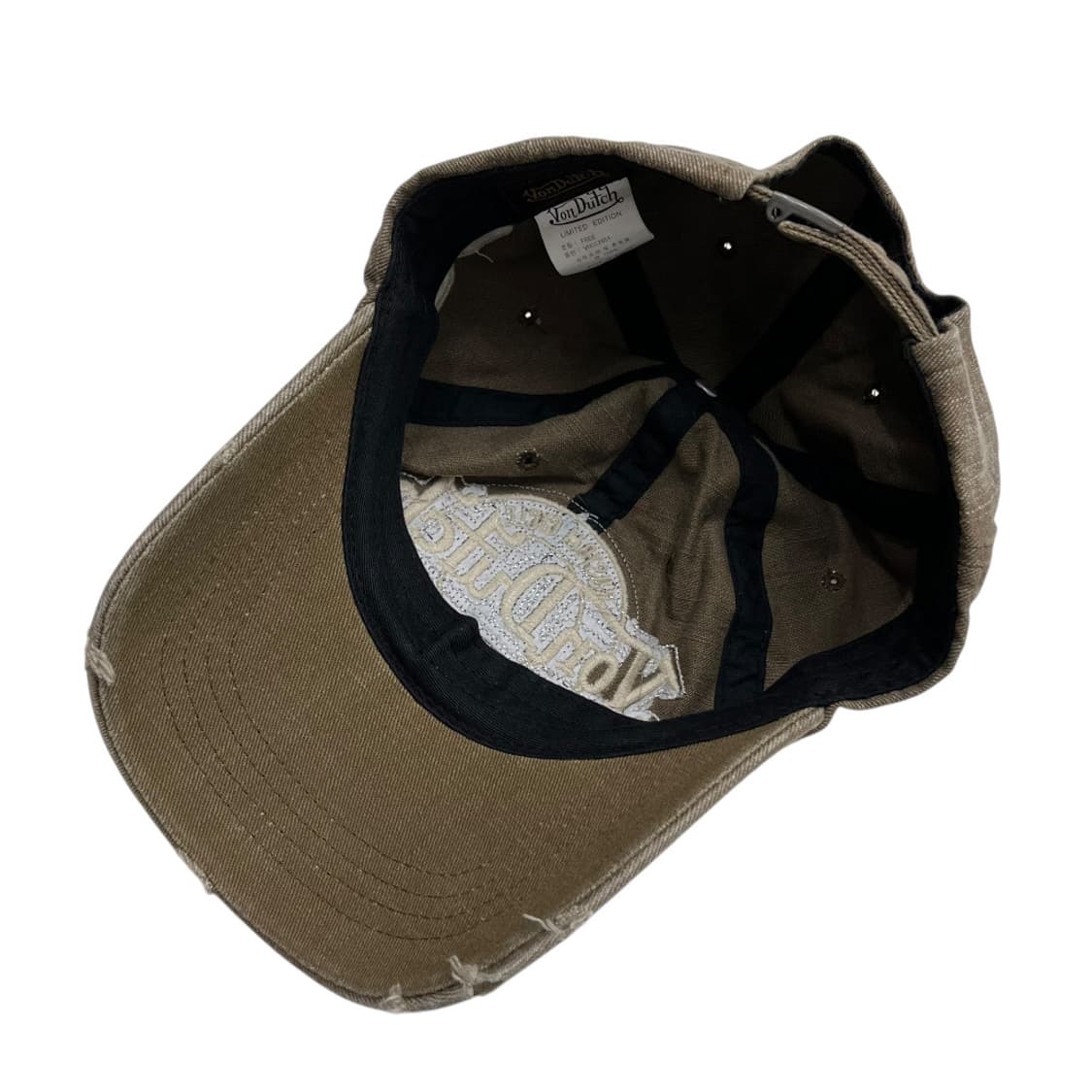 본더치 y2k 빈티지 베이지 데님 볼캡 상품이미지8