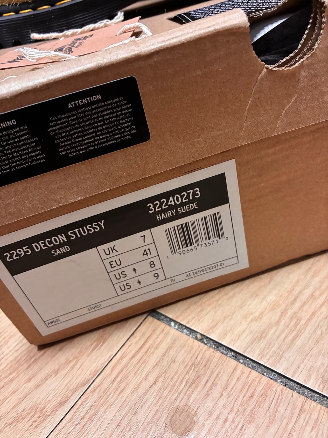 닥터마틴x스투시 데콘 스웨이드 엔지니어부츠 상품이미지6