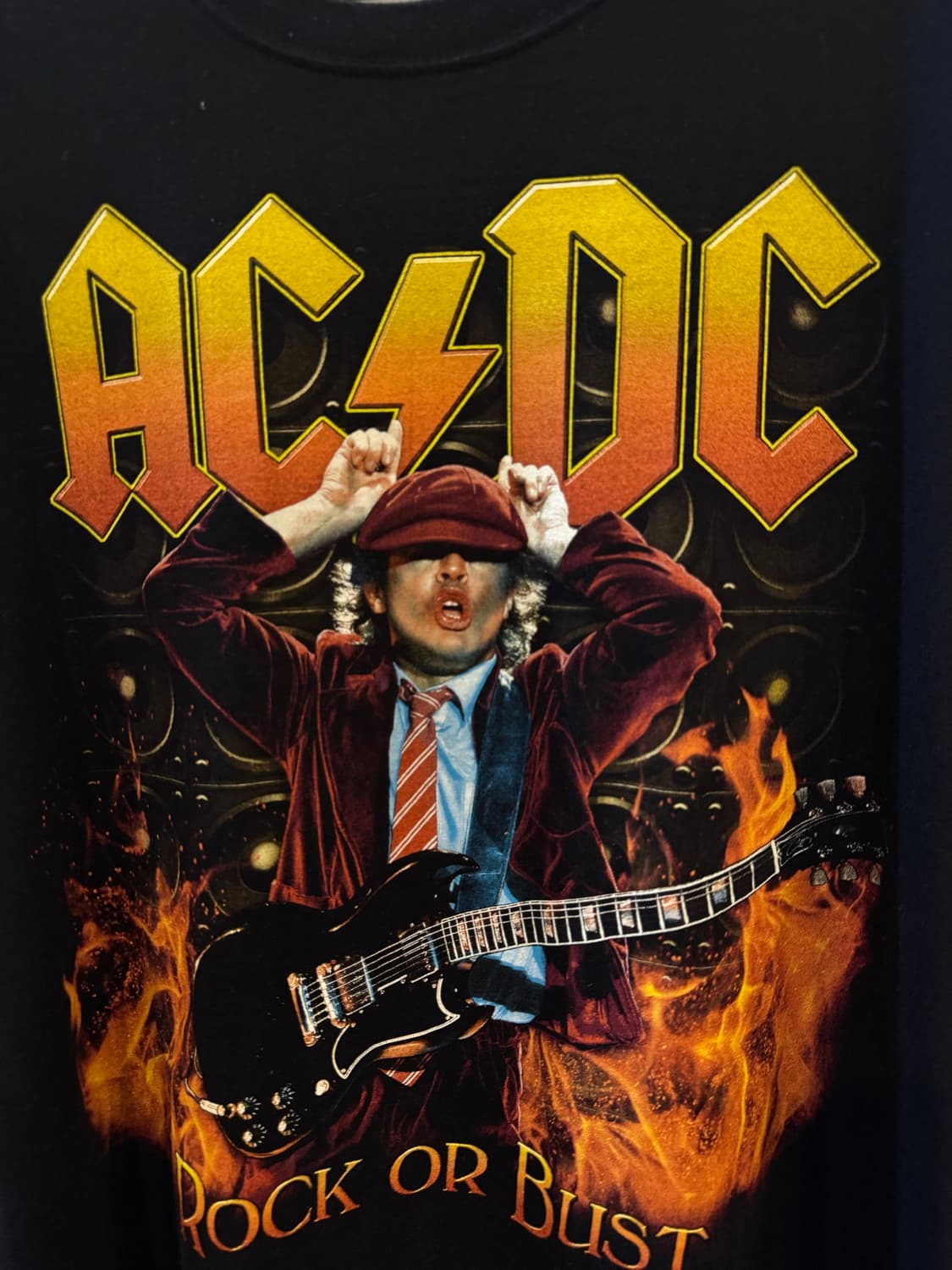 AC/DC 앵거스영 프린팅 반팔 티셔츠 XL 상품이미지3