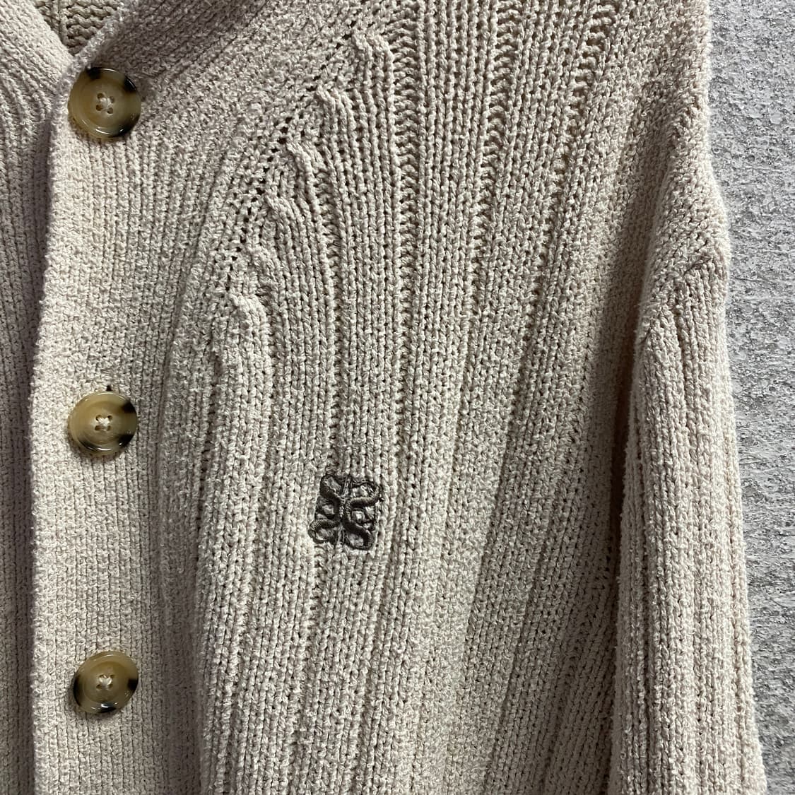 세터 파로 아이보리 부클 가디건 B4009 상품이미지3