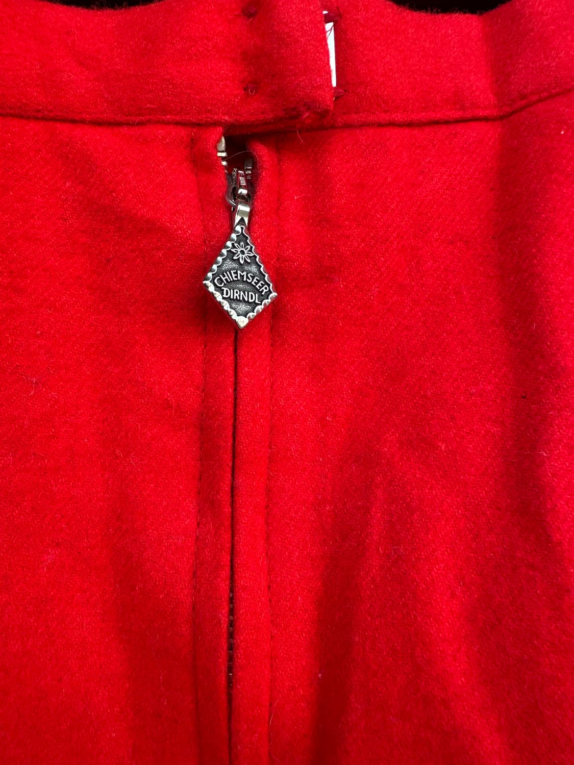 *'Chiemseer Dirndl'**빈티지 티롤 레드 울스커트 상품이미지5