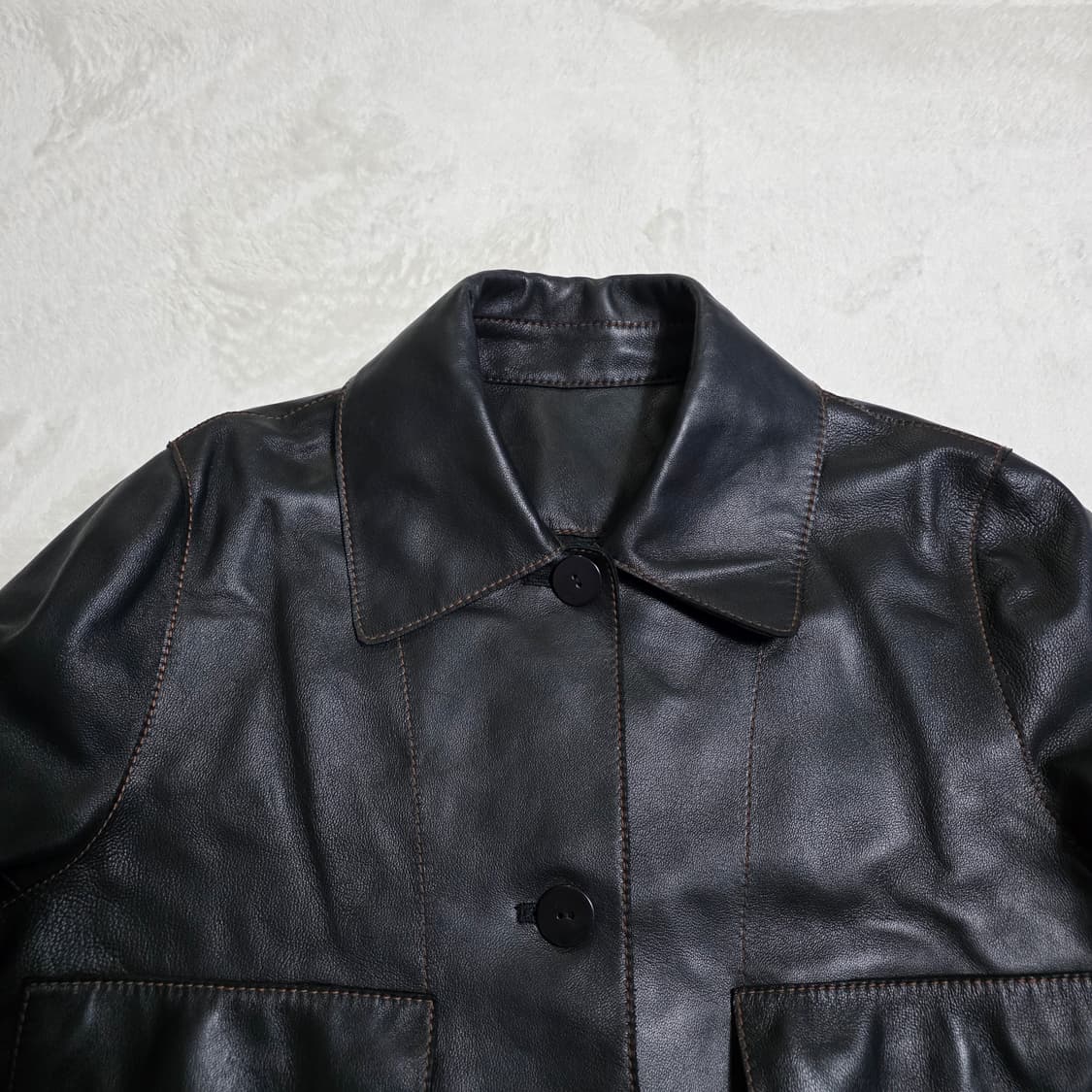 (F)여성 플랫베이스 양가죽 자켓 상품이미지2