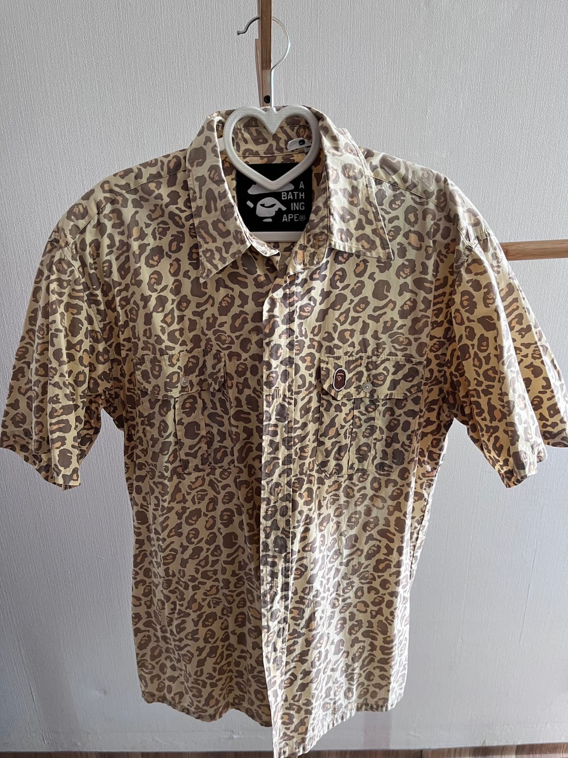 베이프 에이프 호피 반팔 셔츠 상품이미지1